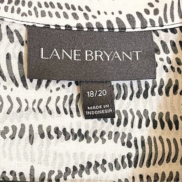 Lane Bryant Women's White Collared Long Sleeve Sheer Button-Up Shirt Size 19/20 - Picture 14 of 16